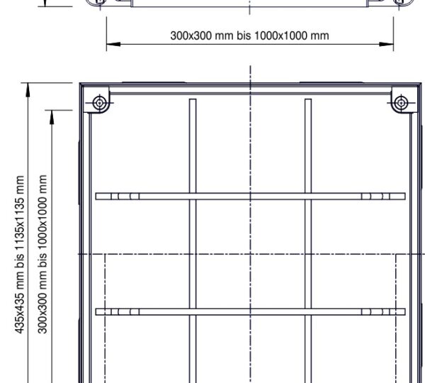 Pokrywa włazu System PRO+ Stal ocynkowana ogniowo